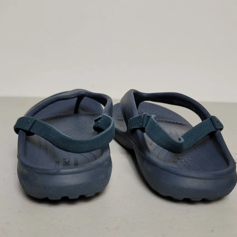 Crocs toddler Slice Sandals Sz C12 blue